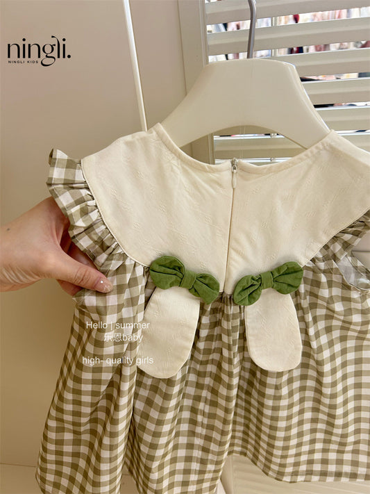 Rabbit Green Plaid dress