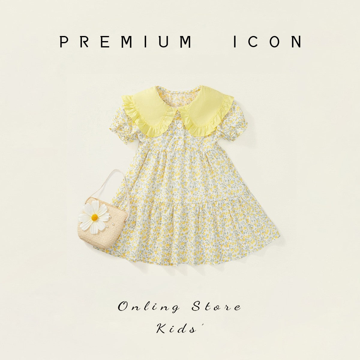 Forest Pastoral Style Dress with Bag