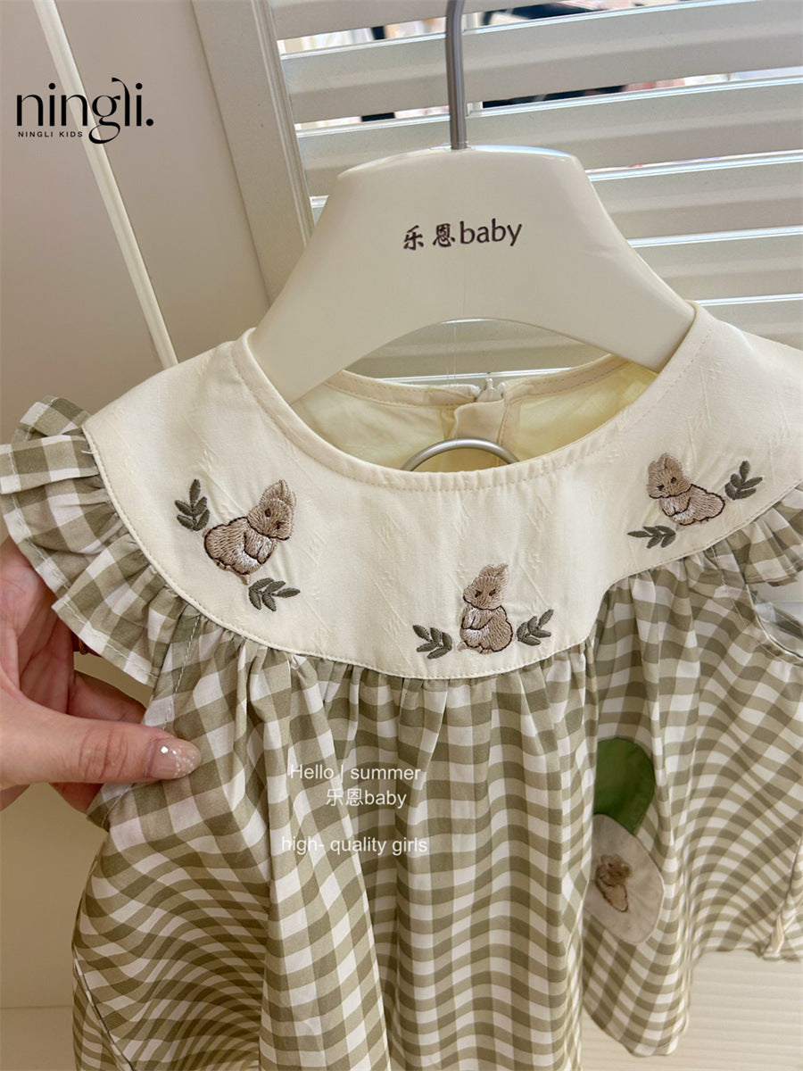 Rabbit Green Plaid dress