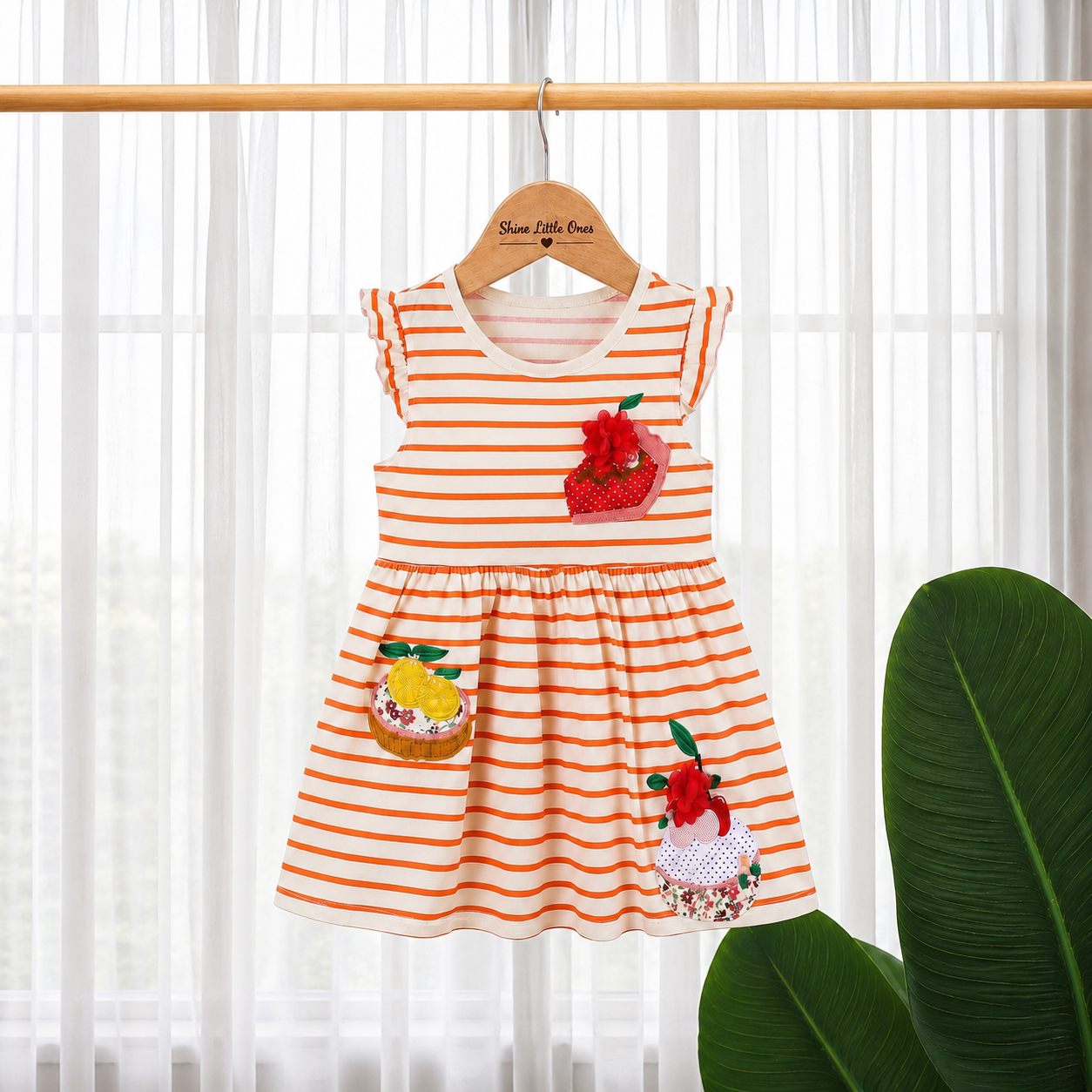 Stripe Fruit Patch Summer Dress