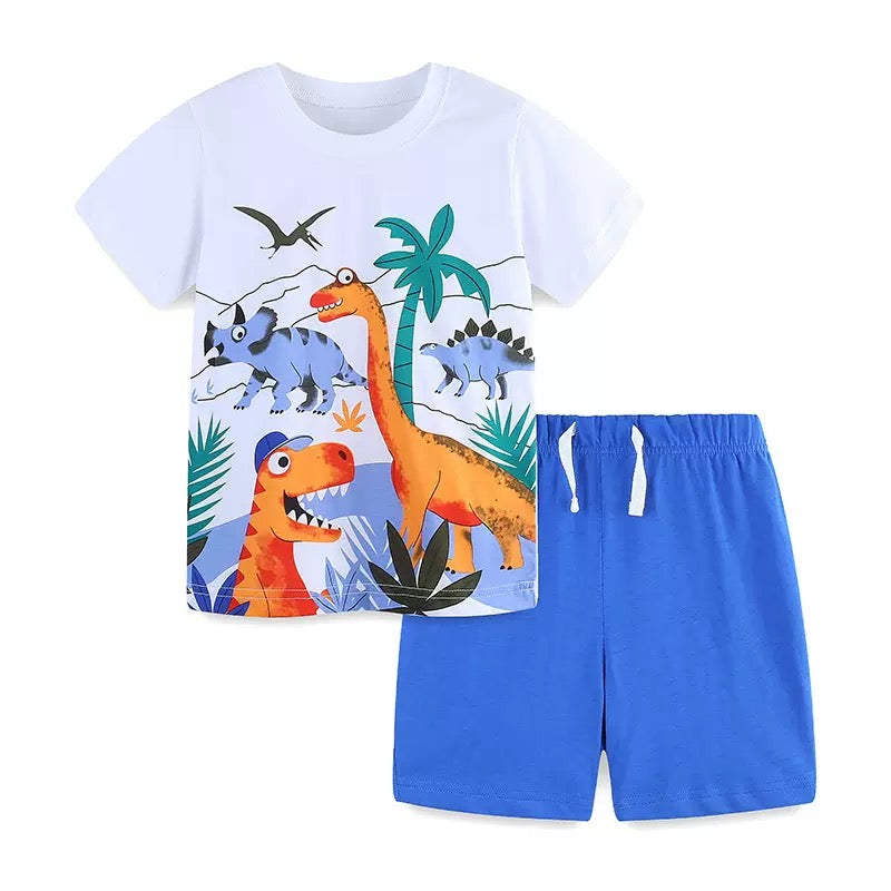 Dinosaur Style short sleeved suit