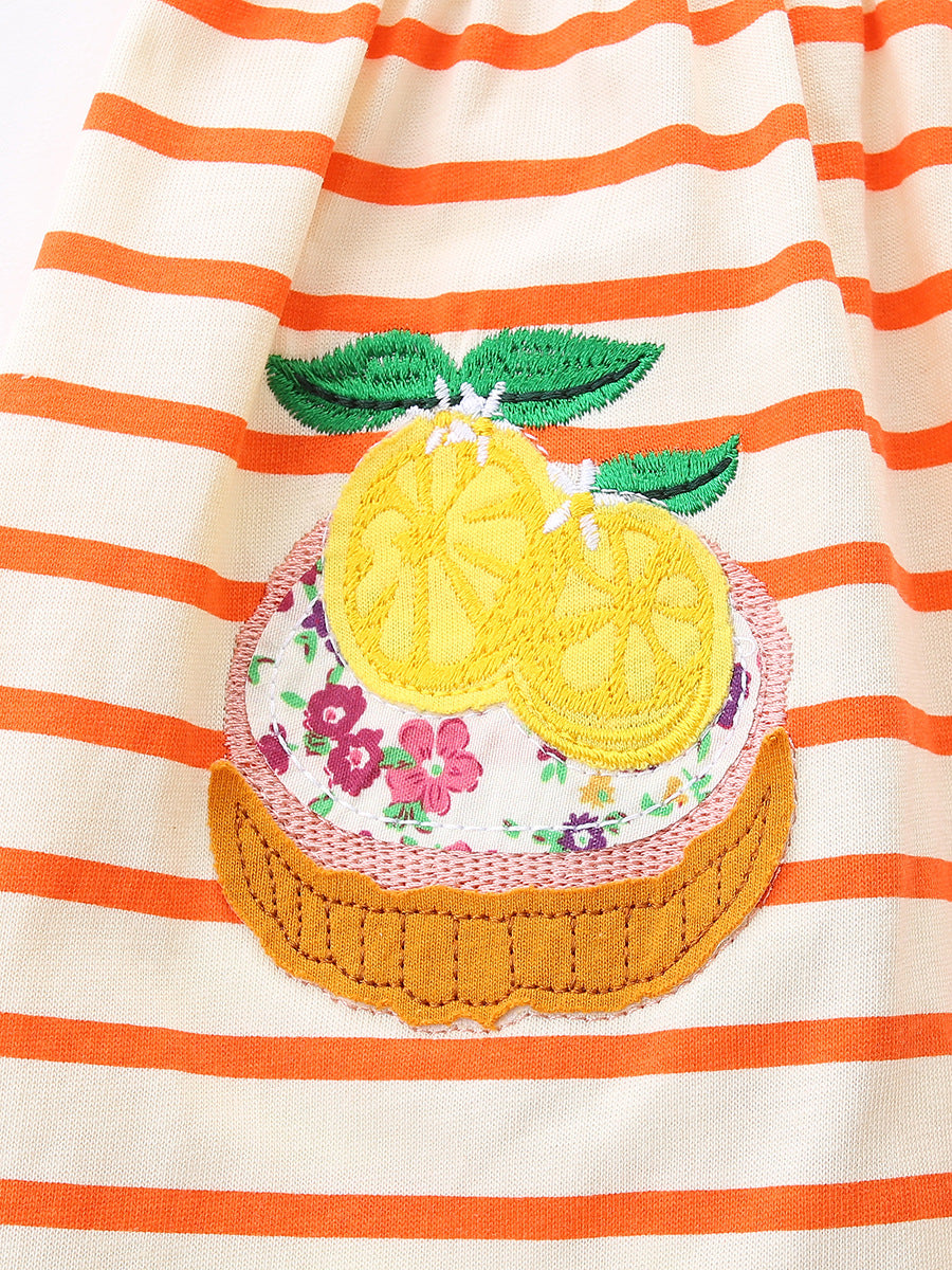 Stripe Fruit Patch Summer Dress