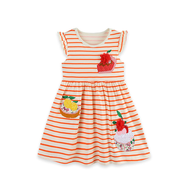 Stripe Fruit Patch Summer Dress
