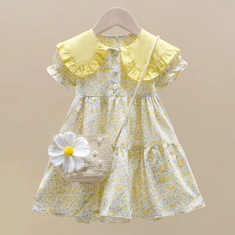 Forest Pastoral Style Dress with Bag