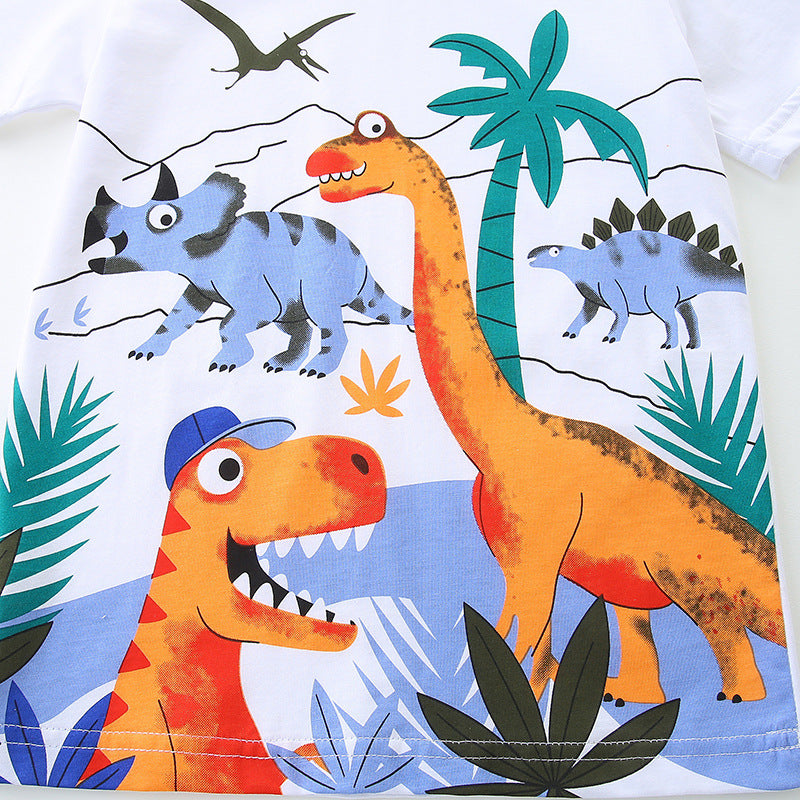 Dinosaur Style short sleeved suit