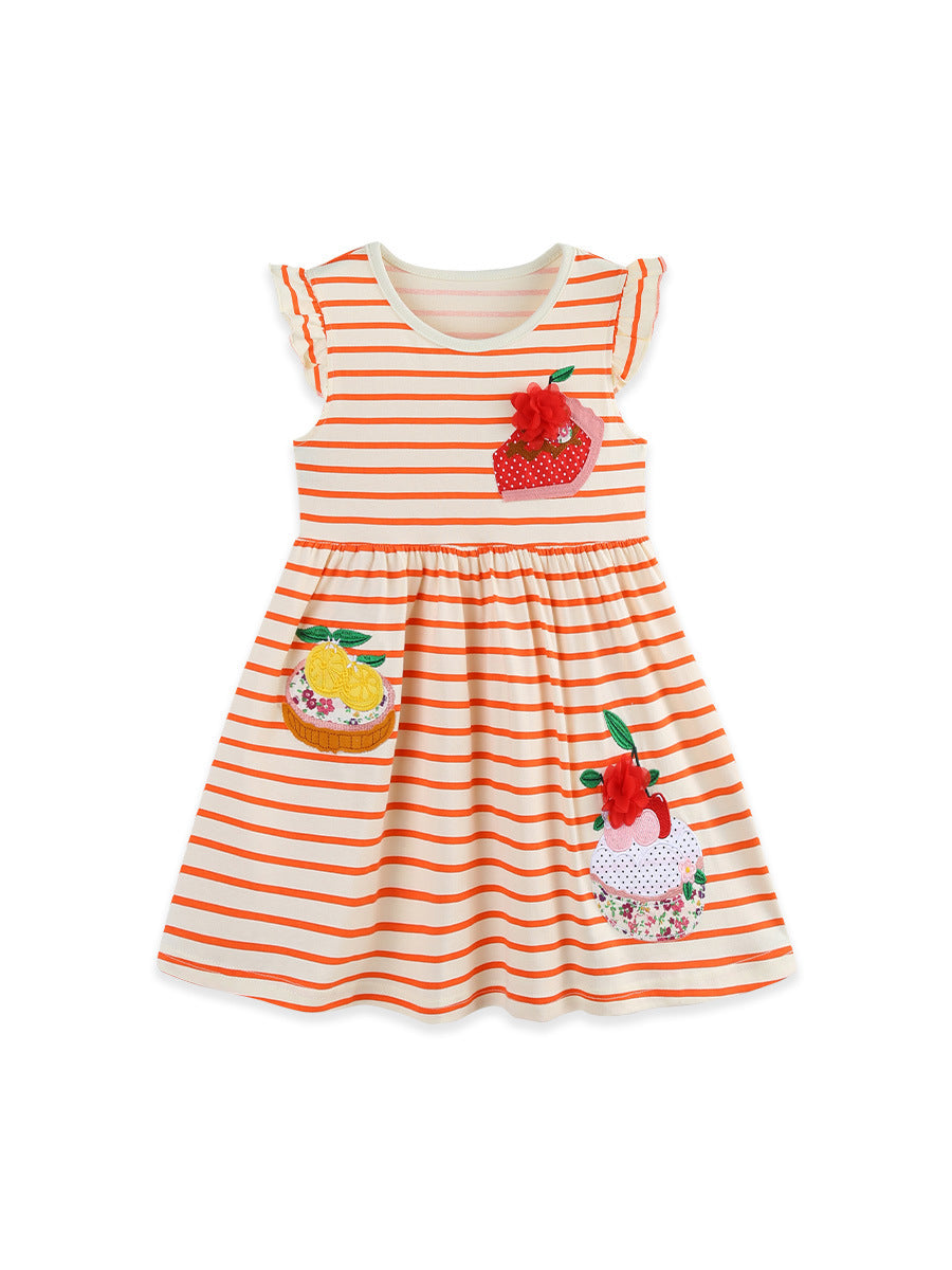 Stripe Fruit Patch Summer Dress
