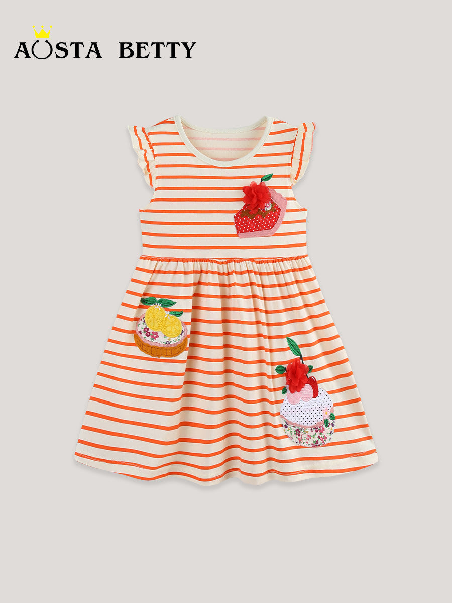 Stripe Fruit Patch Summer Dress