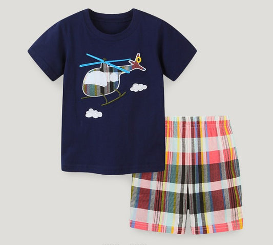 Helicopter Style short sleeved suit