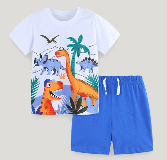 Dinosaur Style short sleeved suit