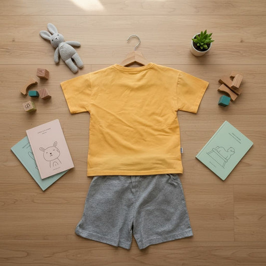 Light cute Short-sleeved Shorts pants sets