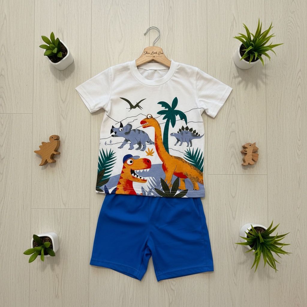 Dinosaur Style short sleeved suit