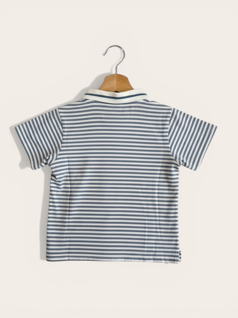 Striped short sleeve polo suit