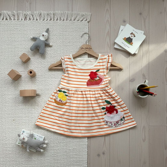 Stripe Fruit Patch Summer Dress