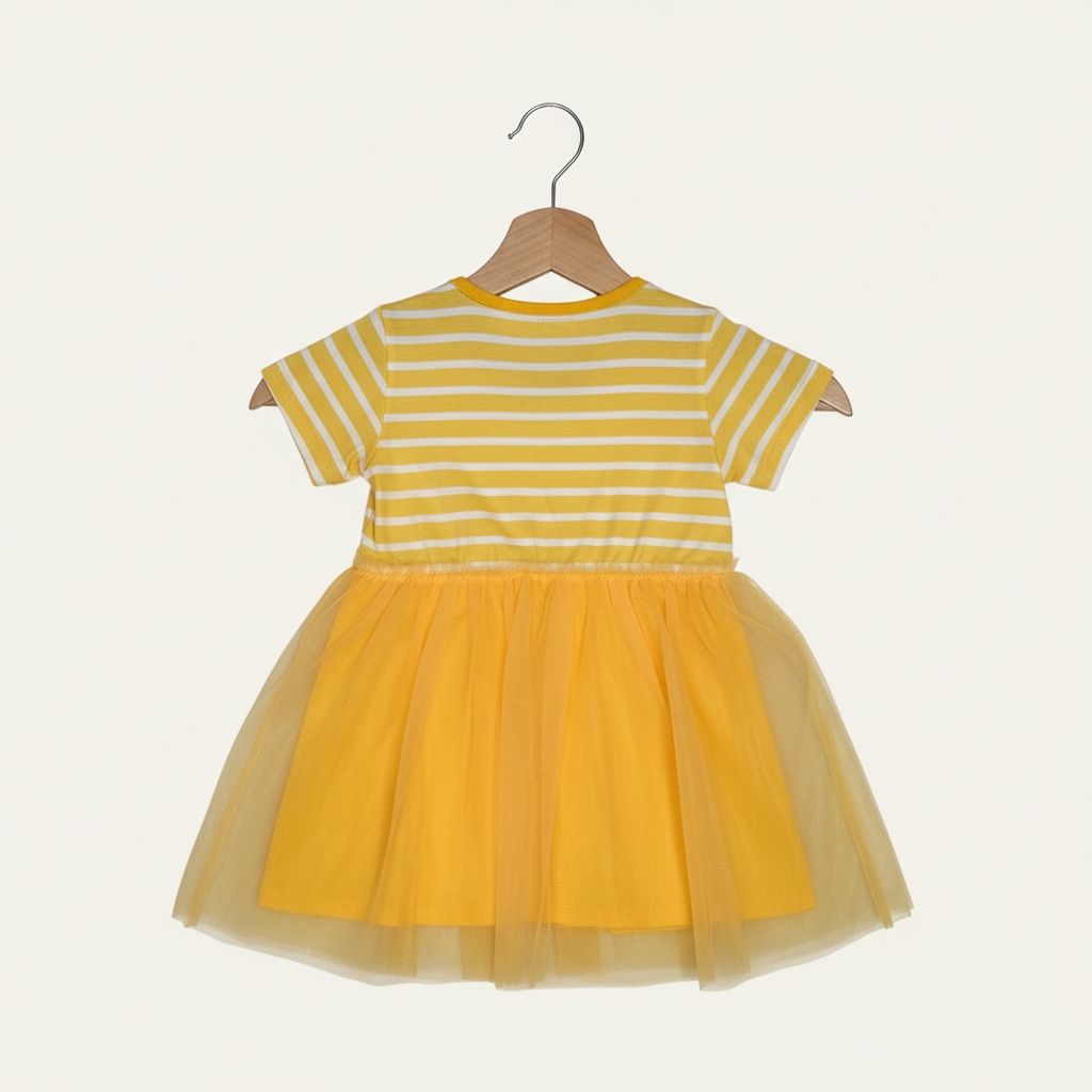 Rabbit Embroidered Mesh Princess Dress