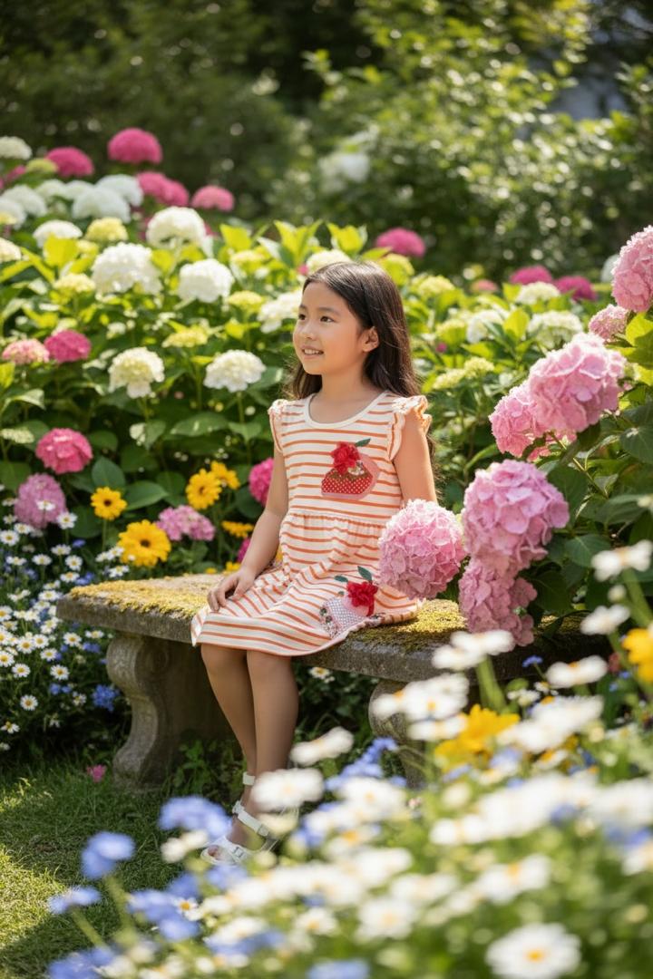 Stripe Fruit Patch Summer Dress
