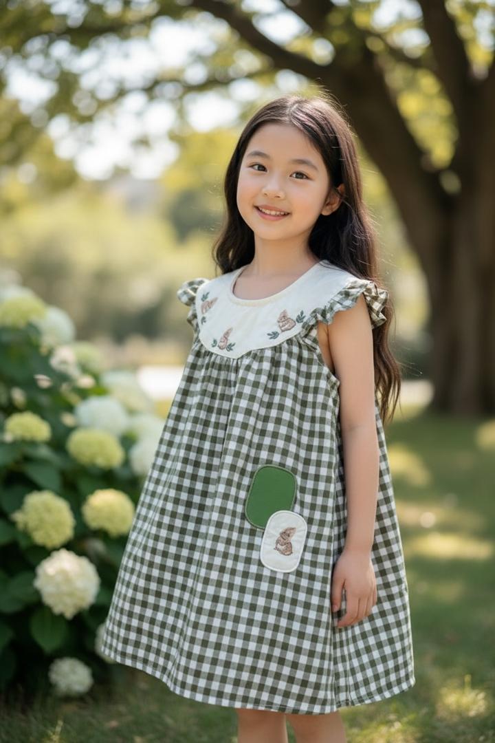 Rabbit Green Plaid dress