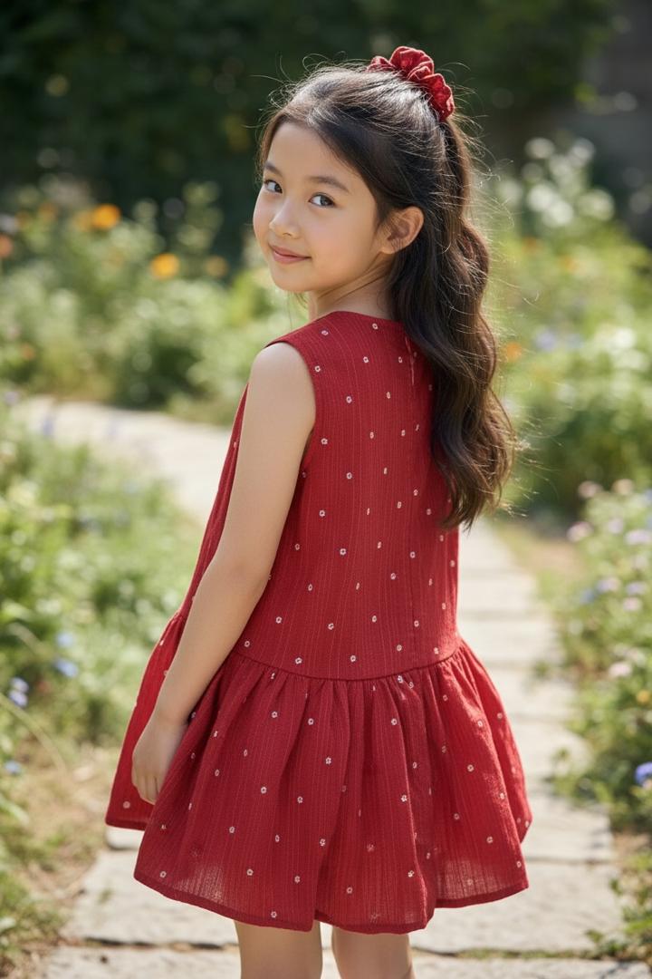 Classic polka Dot cotton Dress