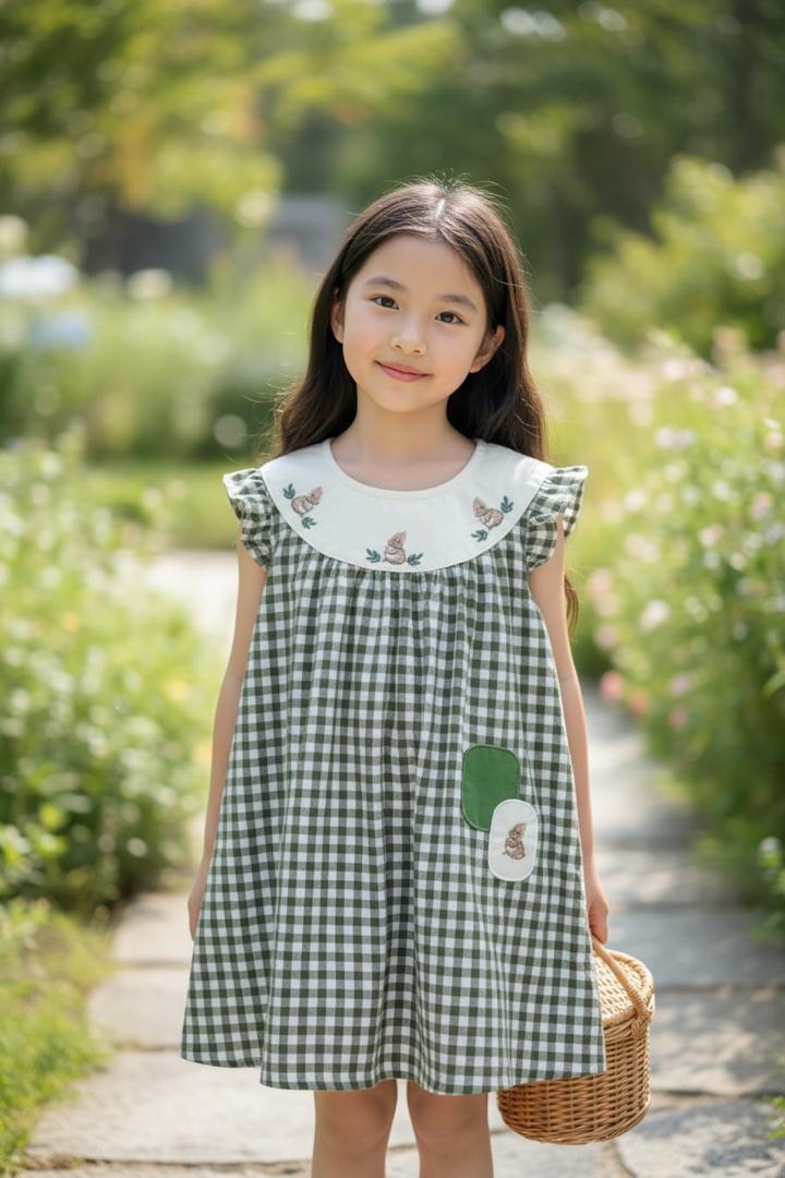 Rabbit Green Plaid dress