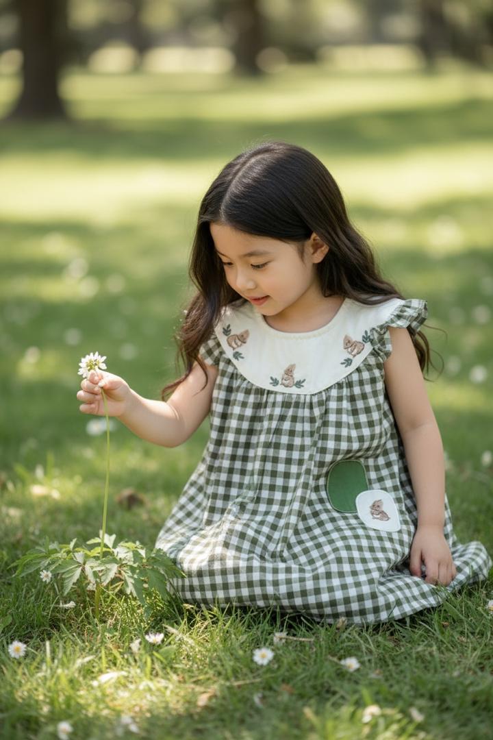 Rabbit Green Plaid dress