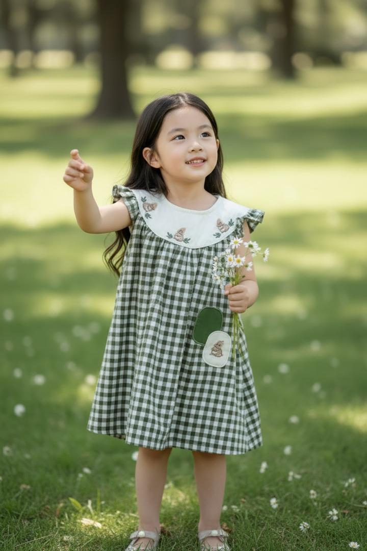 Rabbit Green Plaid dress