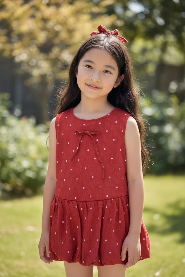 Classic polka Dot cotton Dress