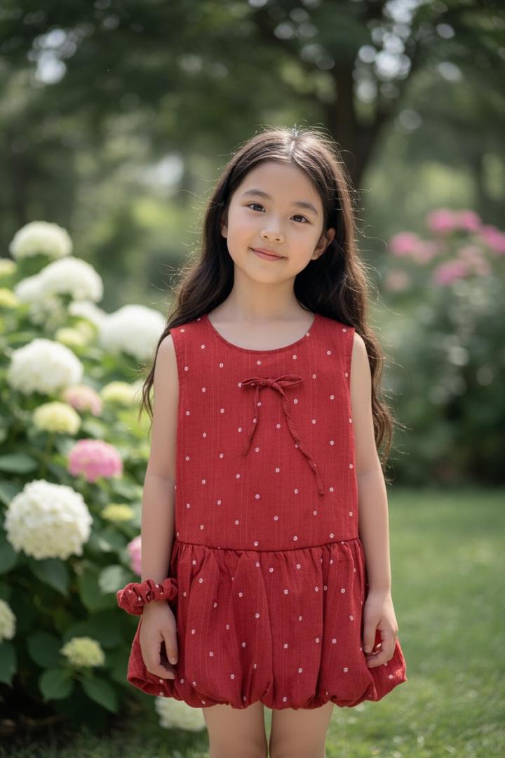 Classic polka Dot cotton Dress