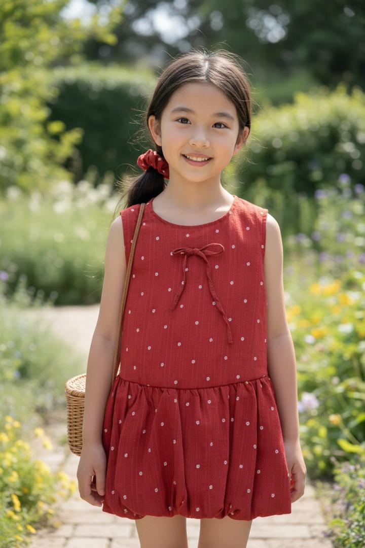 Classic polka Dot cotton Dress
