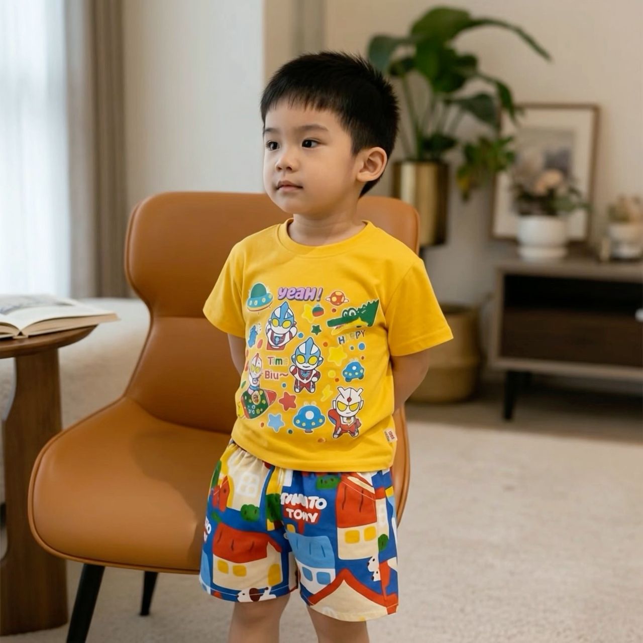 Little Space Hero Cartoon T-Shirt