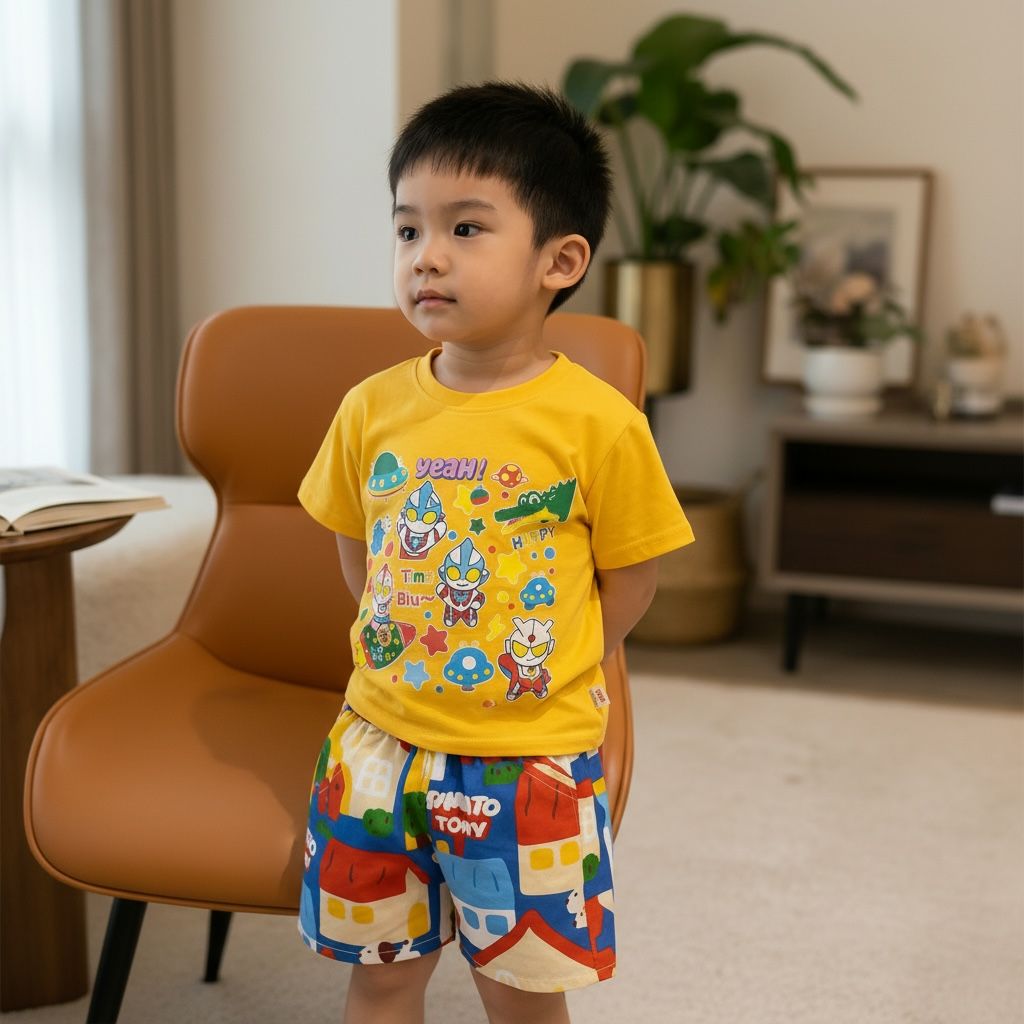Little Space Hero Cartoon T-Shirt