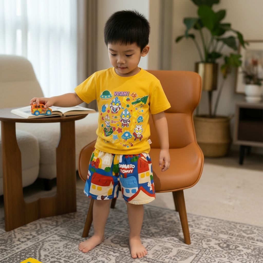 Little Space Hero Cartoon T-Shirt