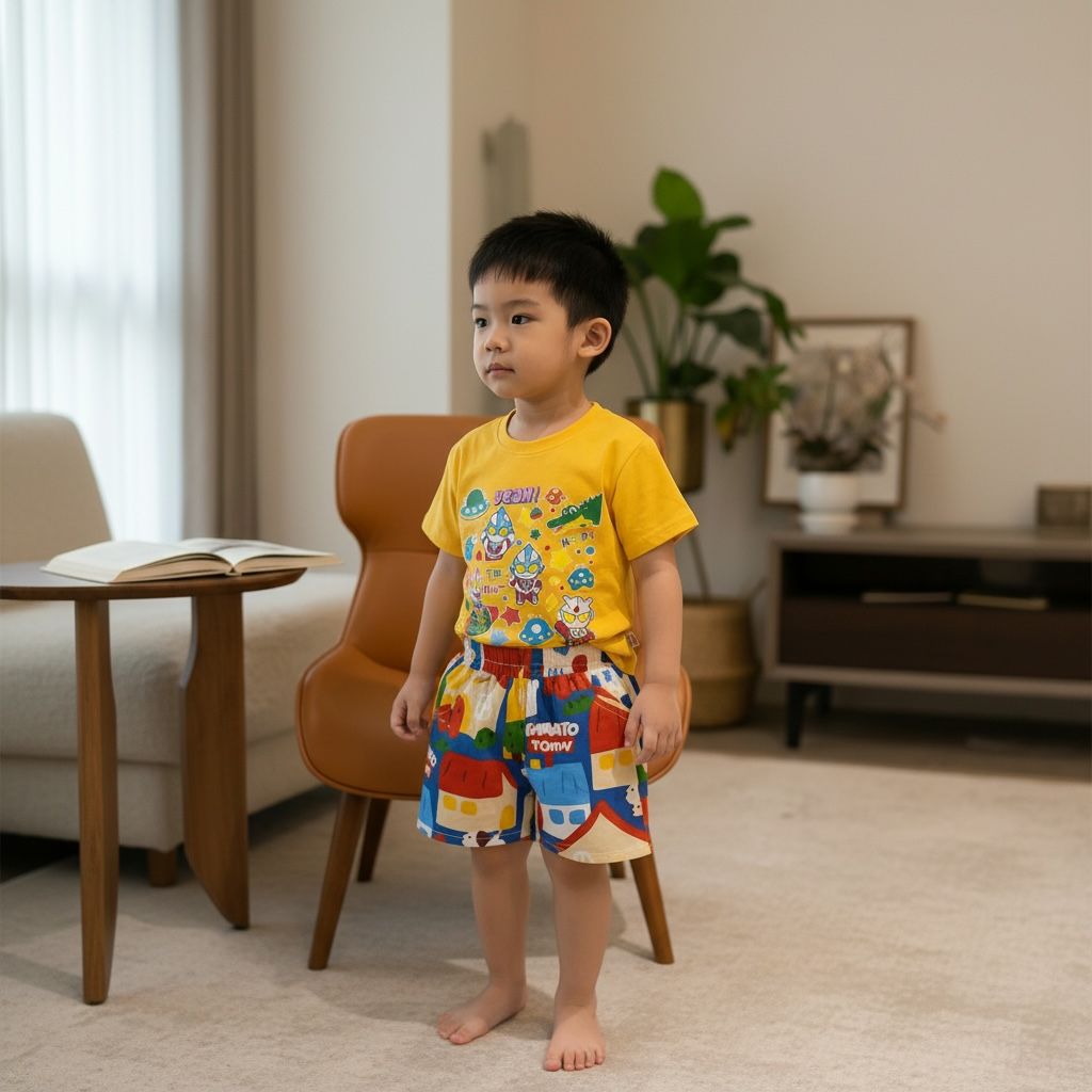 Little Space Hero Cartoon T-Shirt