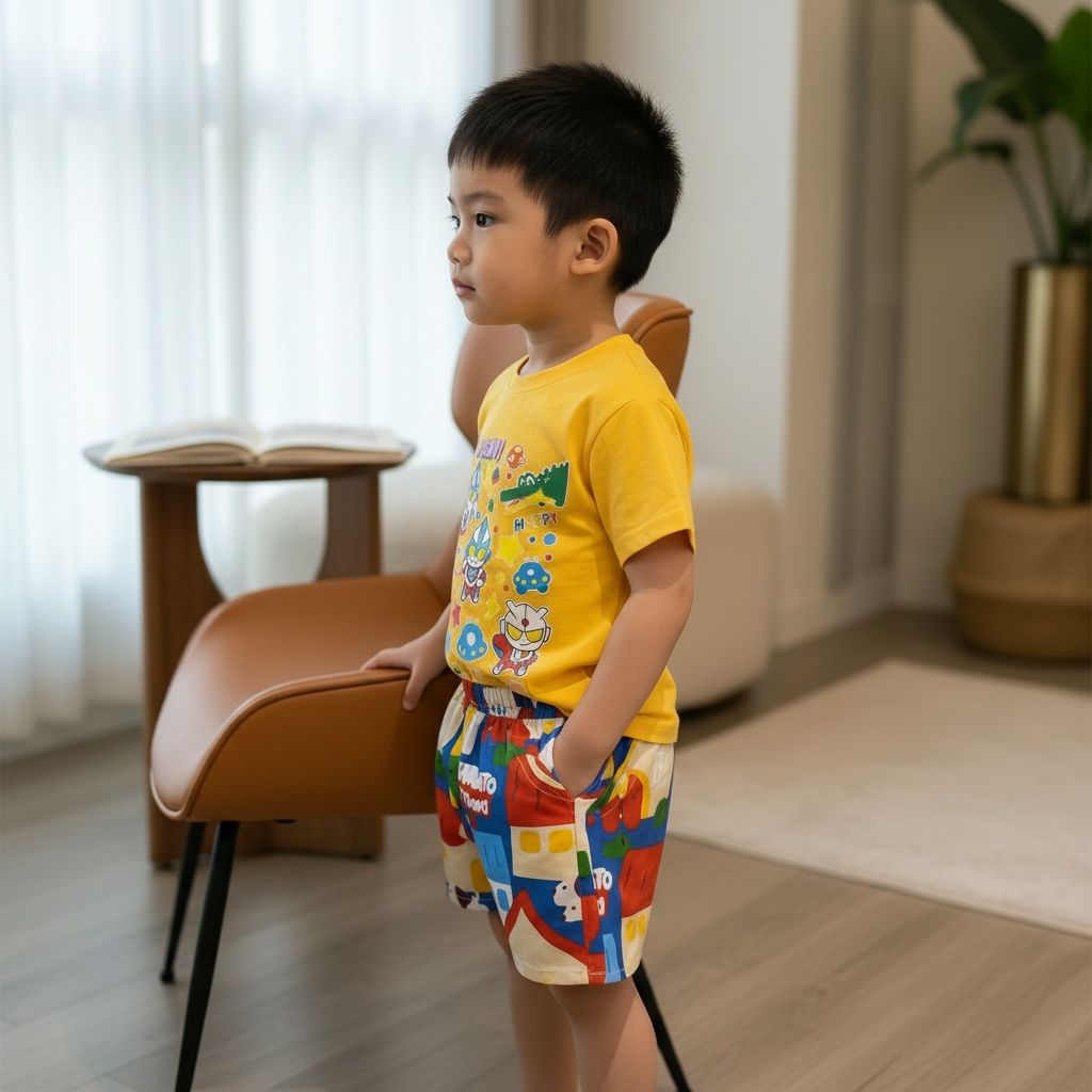 Little Space Hero Cartoon T-Shirt