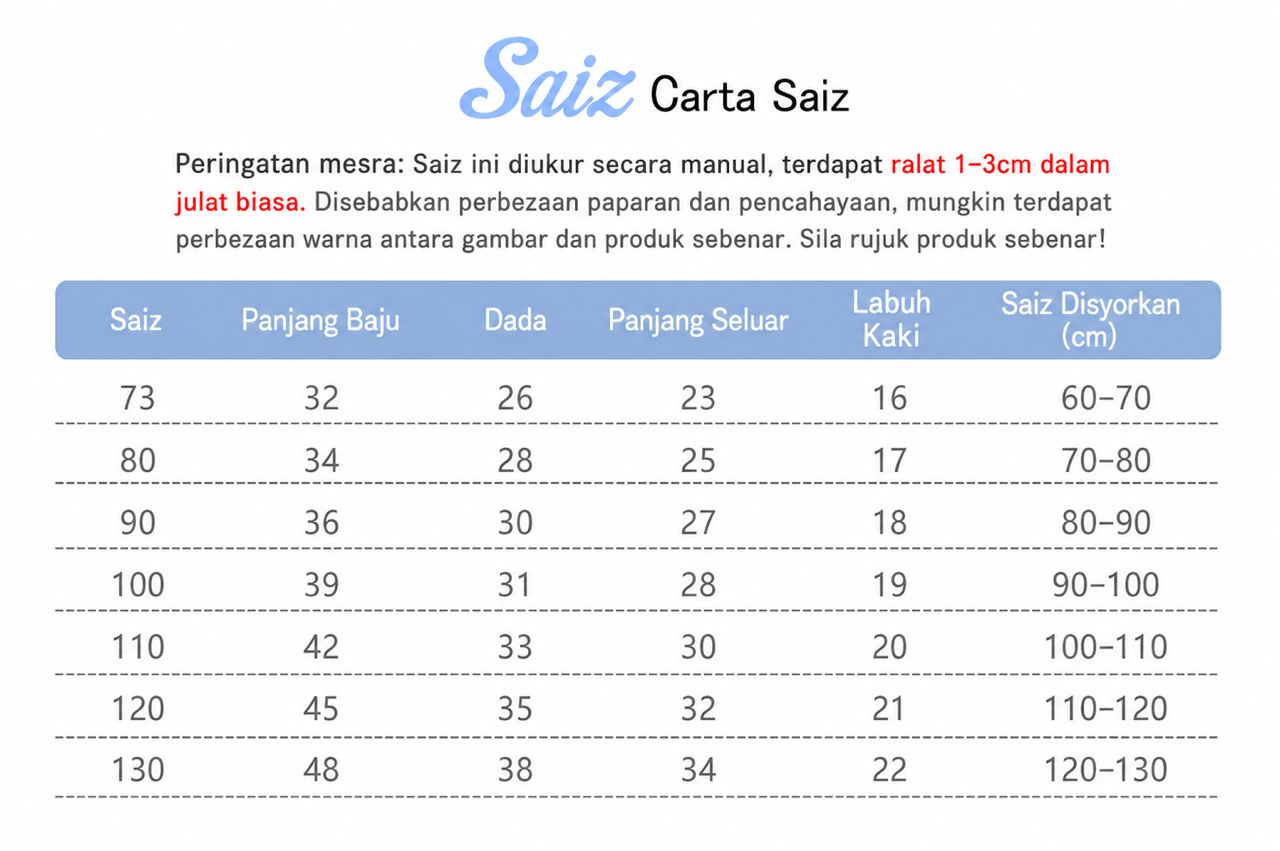 Set Kanak-kanak Perempuan Top + Seluar Pendek Kartun Comel (Tahun 1 - 5)